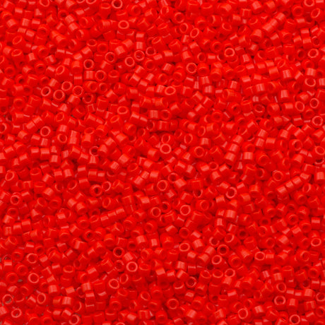 Miyuki Delica Seed Bead 11/0 Opaque Coral 2-inch Tube DB727