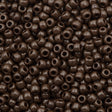 Toho Round Seed Beads 6/0 Opaque Brown 2.5-inch tube (46)