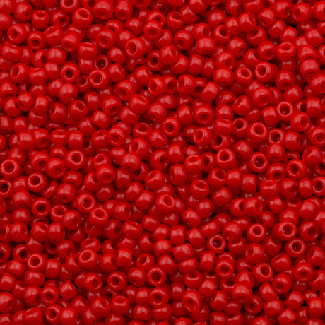 50g Toho Round Seed Bead 11/0 Opaque Cherry (45A)