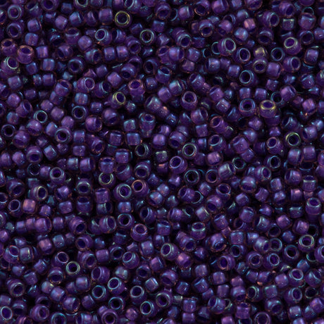 50g toho Round Seed Bead 8/0 Inside Color Lined Purple Rose (928)