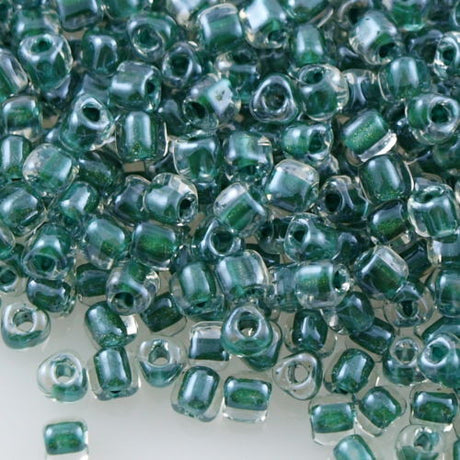 Miyuki Triangle Seed Bead 5/0 Inside Color Lined Hunter Green 21g Tube (1117)