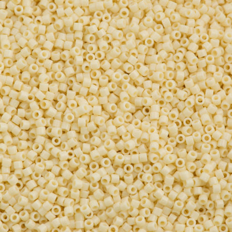 Miyuki Delica Seed Bead 10/0 Opaque Rich Cream 7g Tube DBM732