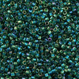 25g Miyuki Delica Seed Bead 11/0 Transparent Dark Green AB DB175