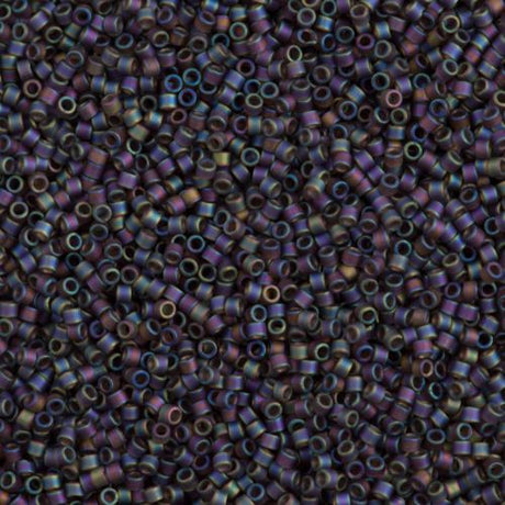 25g Miyuki Delica Seed Bead 11/0 Matte Transparent Light Plum AB DB865