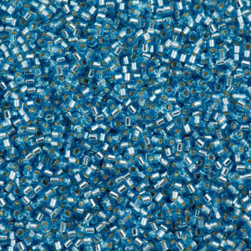 Miyuki Delica Seed Bead 10/0 Silver Lined Aqua 7g Tube DBM44