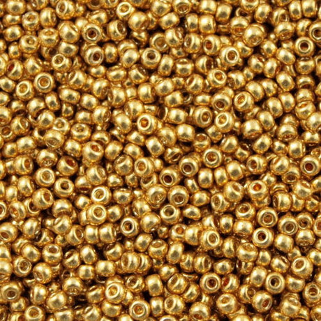 Miyuki Round Seed Bead 8/0 Duracoat Galvanized Gold 22g Tube (4202)