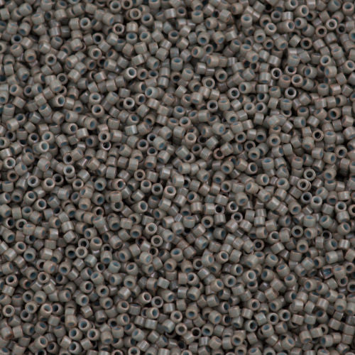 25g Miyuki Delica Seed Bead 11/0 Dyed Opaque Blue Grey DB652