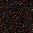 Miyuki Delica Seed Bead 10/0 Transparent Dark Brown 7g Tube DBM715