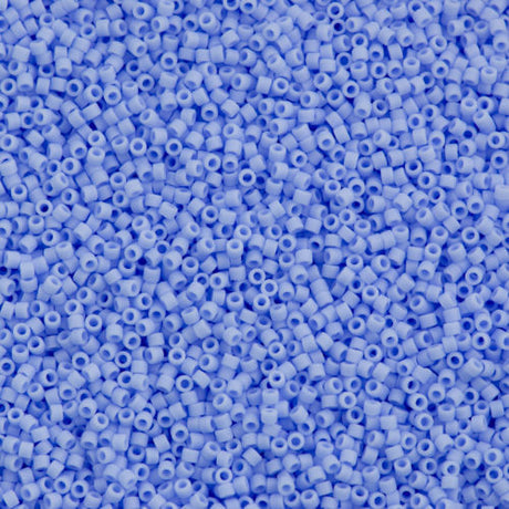 25g Miyuki Delica Seed Bead 11/0 Matte Blue Agate DB1587