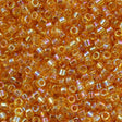 Miyuki Delica Seed Bead 10/0 Transparent Light Amber AB 7g Tube DBM100