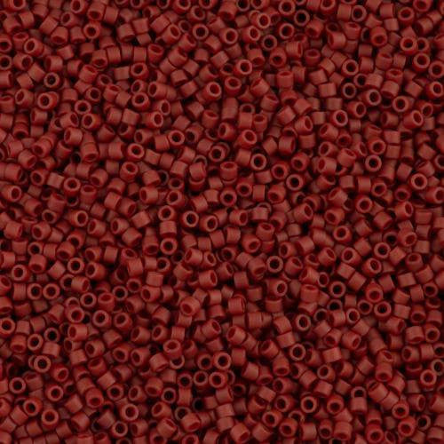 Miyuki Delica Seed Bead 15/0 Matte Dark Maroon 2-inch Tube DBS378