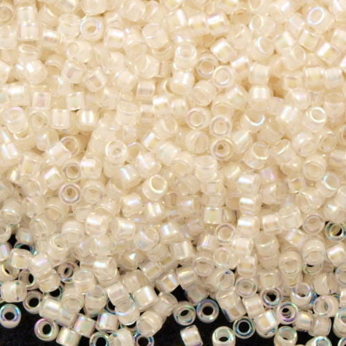 Miyuki Delica Seed Bead 10/0 Inside Dyed Color Pale Peach 7g Tube DBM52