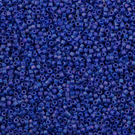 25g Miyuki Delica Seed Bead 11/0 Matte Cobalt DB880