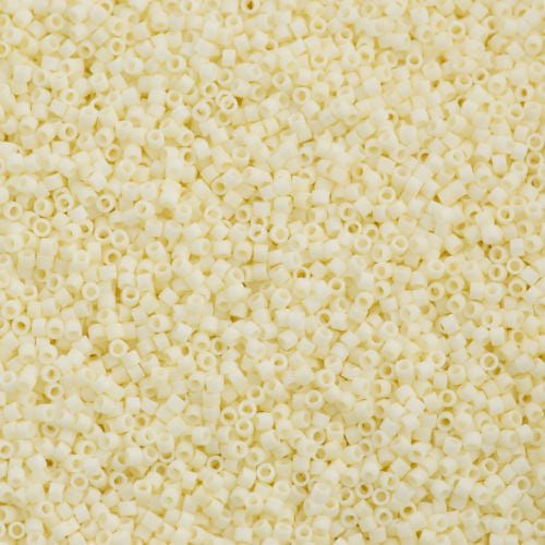 Miyuki Delica Seed Bead 15/0 Matte Eggshell 2-inch Tube DBS352