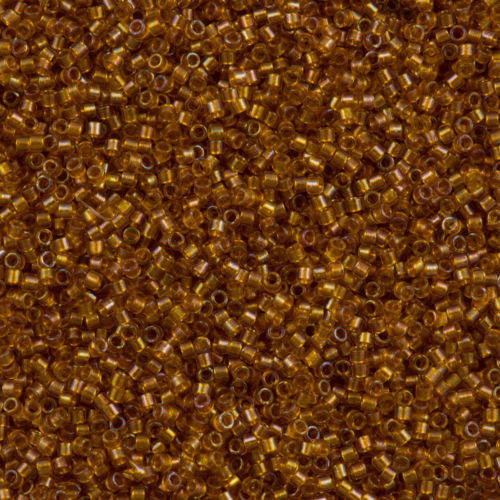 Miyuki Delica Seed Bead 10/0 Inside Dyed Color Topaz 7g Tube DBM65