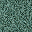 Miyuki Delica Seed Bead 15/0 Matte Opaque Sea Foam Glazed Luster 2-inch Tube DBS374