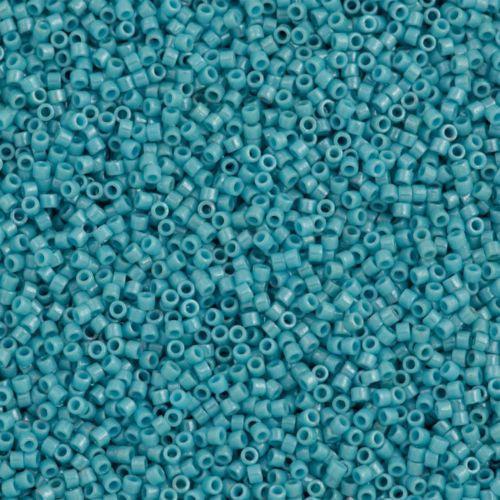 25g Miyuki Delica seed bead 11/0 Opaque Light Aqua DB217