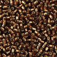 Miyuki Delica Seed Bead 15/0 Silver Lined Brown 2-inch Tube DBS150