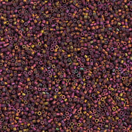 Miyuki Delica Seed Bead 15/0 Teaberry Luster 2-inch Tube DBS1013