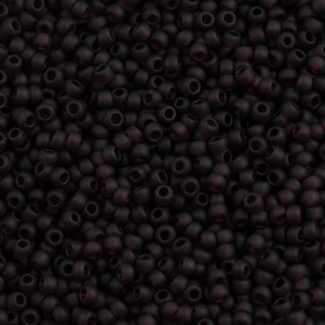 50g toho Round Seed Bead 8/0 Transparent Matte Dark Amethyst (6CF)