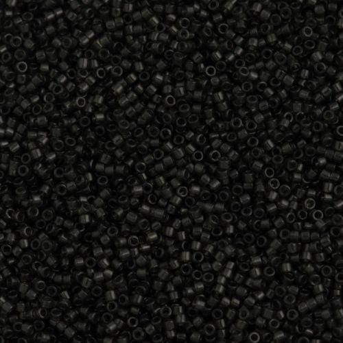 Miyuki Delica Seed Bead 11/0 Transparent Dyed Color Dark Grey 2-inch Tube DB1319