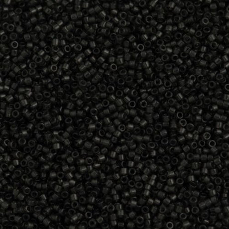 Miyuki Delica Seed Bead 11/0 Transparent Dyed Color Dark Grey 2-inch Tube DB1319