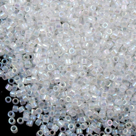 Miyuki Delica Seed Bead 10/0 Opal AB 7g Tube DBM222