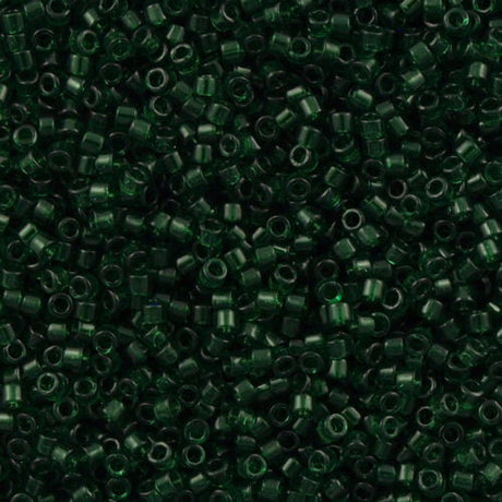 Miyuki Delica Seed Bead 10/0 Transparent Emerald 7g Tube DBM713