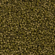 Miyuki Delica Seed Bead 15/0 Matte Olive Gold 2-inch Tube DBS371