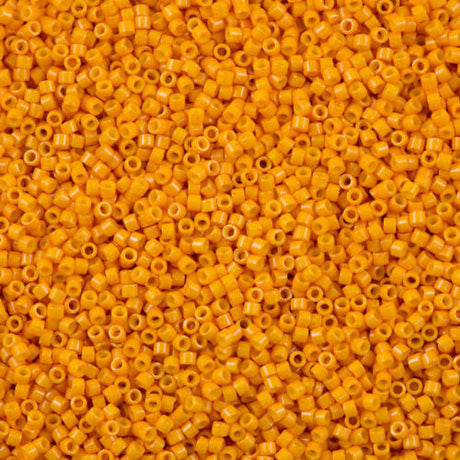 100g Miyuki Delica seed bead 11/0 Opaque Dyed Squash DB651