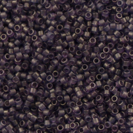 Miyuki Delica Seed Bead 15/0 Matte Shy Violet 2-inch Tube DBS386