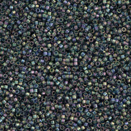 25g Miyuki Delica Seed Bead 11/0 Transparent Glazed Luster Light Blue AB DB111