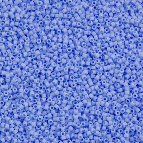 Miyuki Delica Seed Bead 11/0 Matte Blue Agate 2-inch Tube DB1587