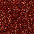 25g Miyuki Delica Seed Bead 11/0 Silver Lined Dyed Orange Red DB601