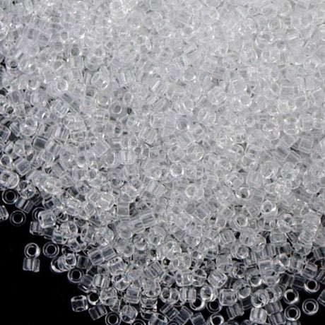 25g Miyuki Delica Seed Bead 11/0 Transparent Crystal DB141