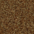 Miyuki Delica Seed Bead 11/0 Transparent Gold Luster Light Brown 2-inch Tube DB102