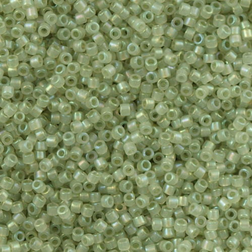 25g Miyuki Delica Seed Bead 11/0 Inside Dyed Color Celery Cream DB1765