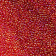 Miyuki Round Seed Bead 11/0 Transparent Light Red AB 22g Tube (254L)