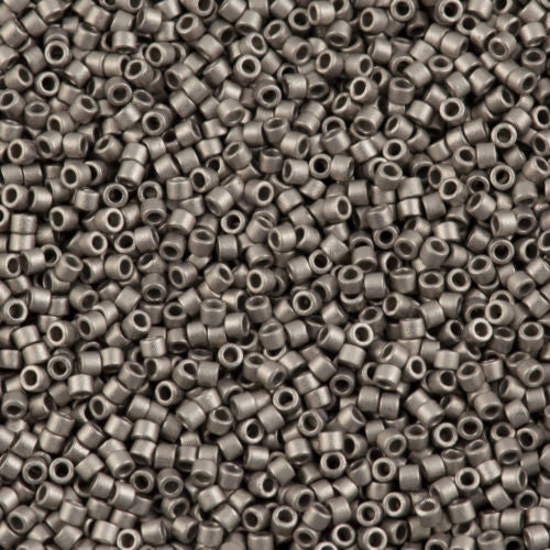 Miyuki Delica Seed Bead 10/0 Matte Silver 7g Tube DBM321