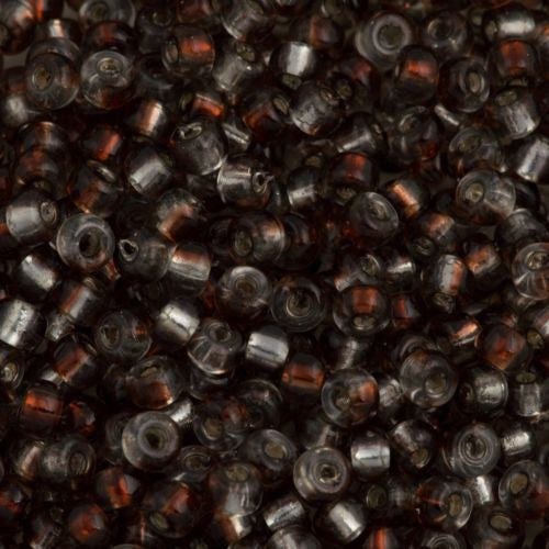 Miyuki Round Seed Beads 5/0 Rococo Silver Lined Dark Topaz 20g Tube (3288)