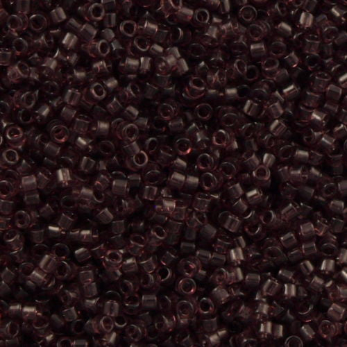 Miyuki Delica Seed Bead 10/0 Transparent Dark Amethyst 7g Tube DBM1104