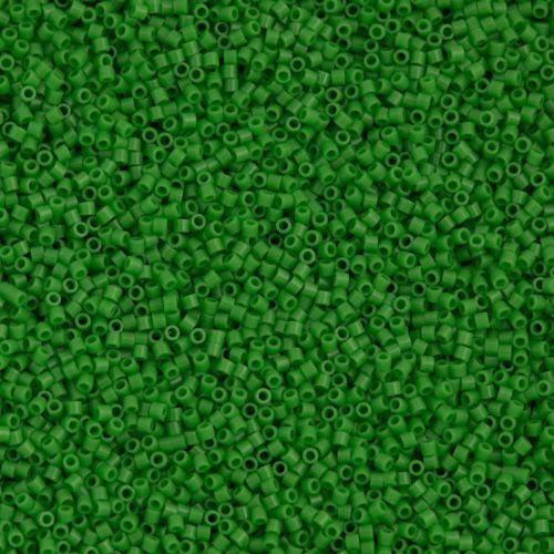 Miyuki Delica Seed Bead 15/0 Opaque Pea Green 2-inch Tube DBS724