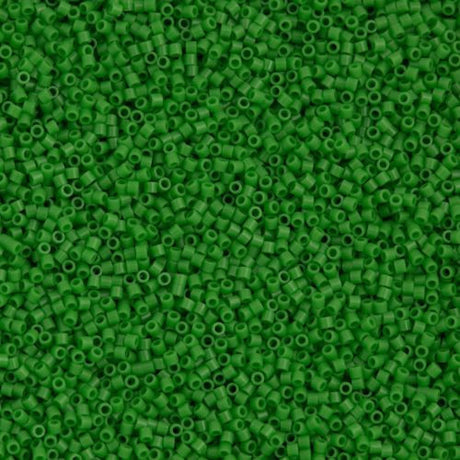 Miyuki Delica Seed Bead 15/0 Opaque Pea Green 2-inch Tube DBS724