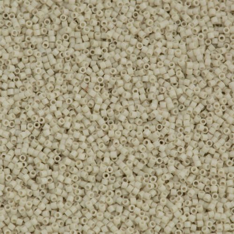 Miyuki Delica Seed Bead 15/0 Opaque Newsprint 2-inch Tube DBS261