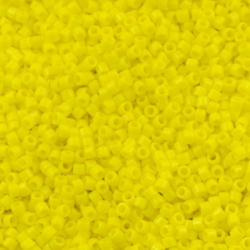 Miyuki Delica Seed Bead 10/0 Opaque Yellow 7g Tube DBM721