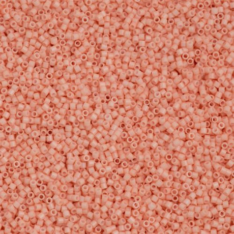 Miyuki Delica Seed Bead 15/0 Opaque Luster Pink 2-inch Tube DBS206