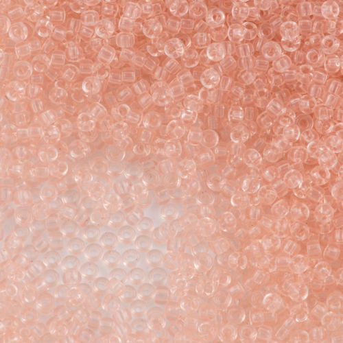 Miyuki Round Seed Bead 8/0 Transparent Pale Pink 22g Tube (155)