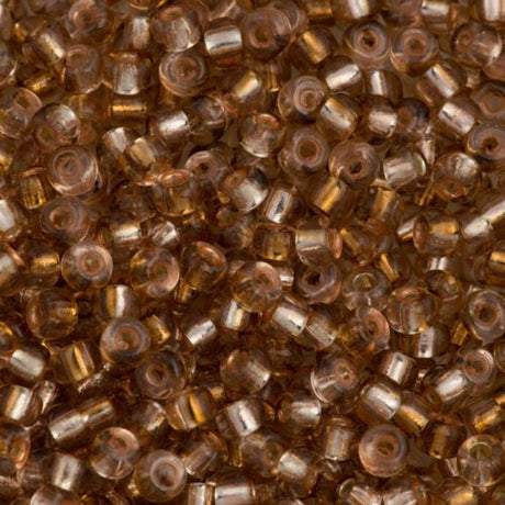 Miyuki Round Seed Beads 5/0 Rococo Silver Lined Light Rose Peach 20g Tube (3284)