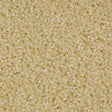 Miyuki Delica Seed Bead 15/0 Opaque Rich Cream AB 2-inch Tube DBS157