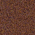 Miyuki Delica Seed Bead 15/0 Matte Transparent Amber AB 2-inch Tube DBS853